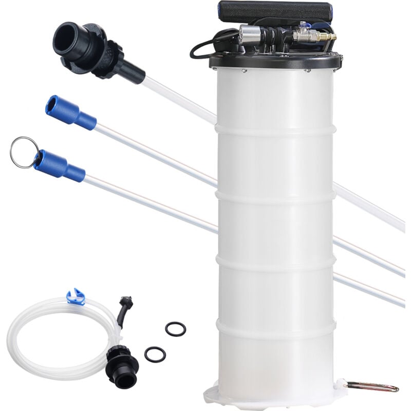 foto del prodotto estrattore di fluidi, 1,74 galloni 6,5 litri , pompa per vuoto pneumatica per cambio olio manuale con asta di livello e tubo di aspirazione per
