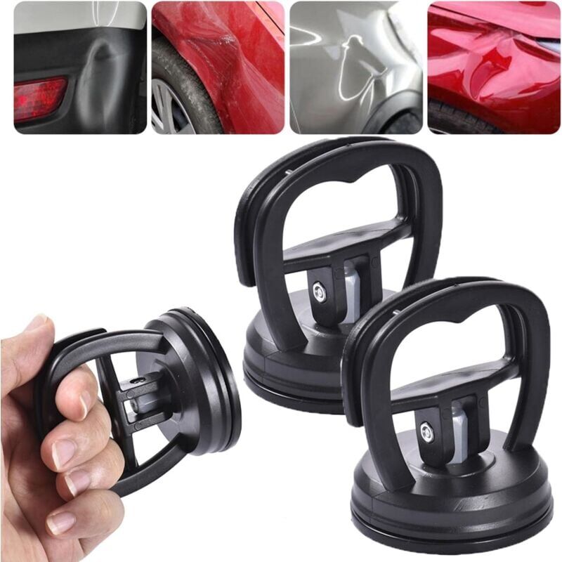 foto del prodotto estrattore per ammaccature auto, 2 pezzi estrattore per ammaccature carrozzeria, kit per riparazione ammaccature carrozzeria, potenti ventose per