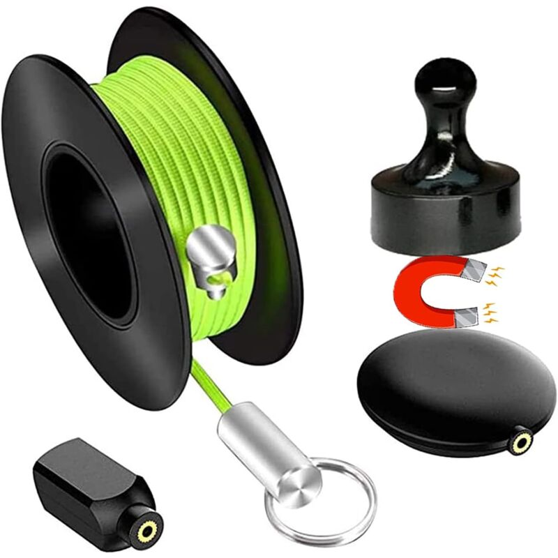 foto del prodotto estrattore per cavi magnetici, set di estrattori per cavi magnetici con utilizzato per elettricista riparazione dispositivo per far scorrere cavi
