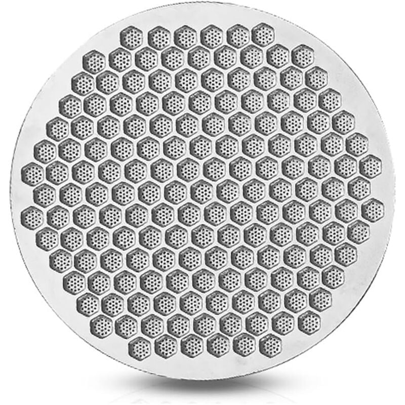 foto del prodotto estrazione del filtro per caff espresso schermo inferiore a doccia schermo di contatto in metallo per caff espresso, spessore 0,028 pollici