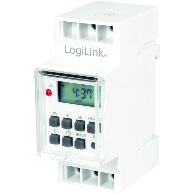 foto del prodotto et0010 et0010 din rail timer digitale con display lcd per commutare facilmente ad esempio neon, scaldabagno, lanterne, impianti di irrigazione,
