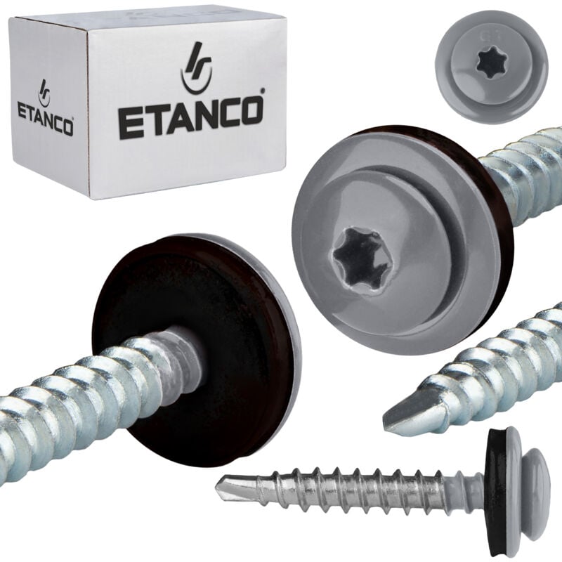 foto del prodotto etanco bauernschrauben gtfp panhead 4,8x35mm ral 9006