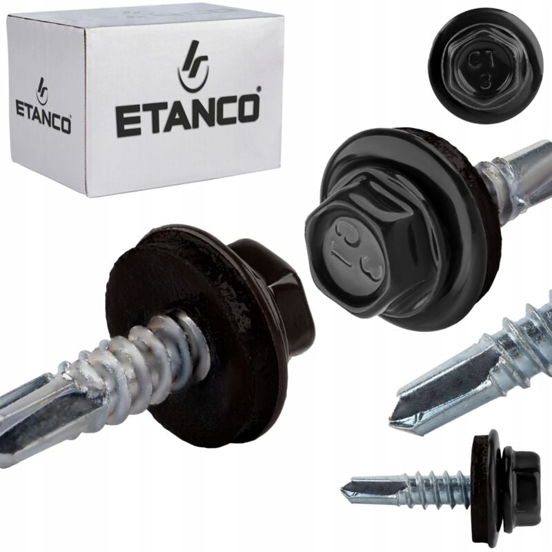 foto del prodotto etanco selbstbohrende schrauben gt3 z14 4,8x19mm ral 9005