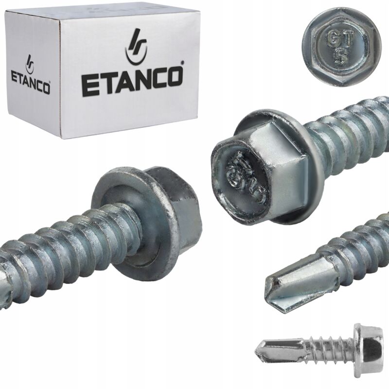 foto del prodotto etanco selbstbohrende schrauben gt5 5,5x19mm ohne unterlage verzinkt