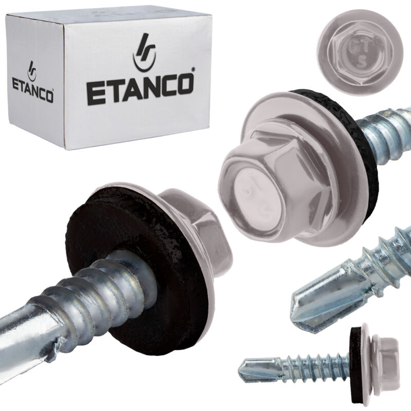 foto del prodotto etanco selbstbohrende schrauben gt5 z14 5,5x25mm ral 9007