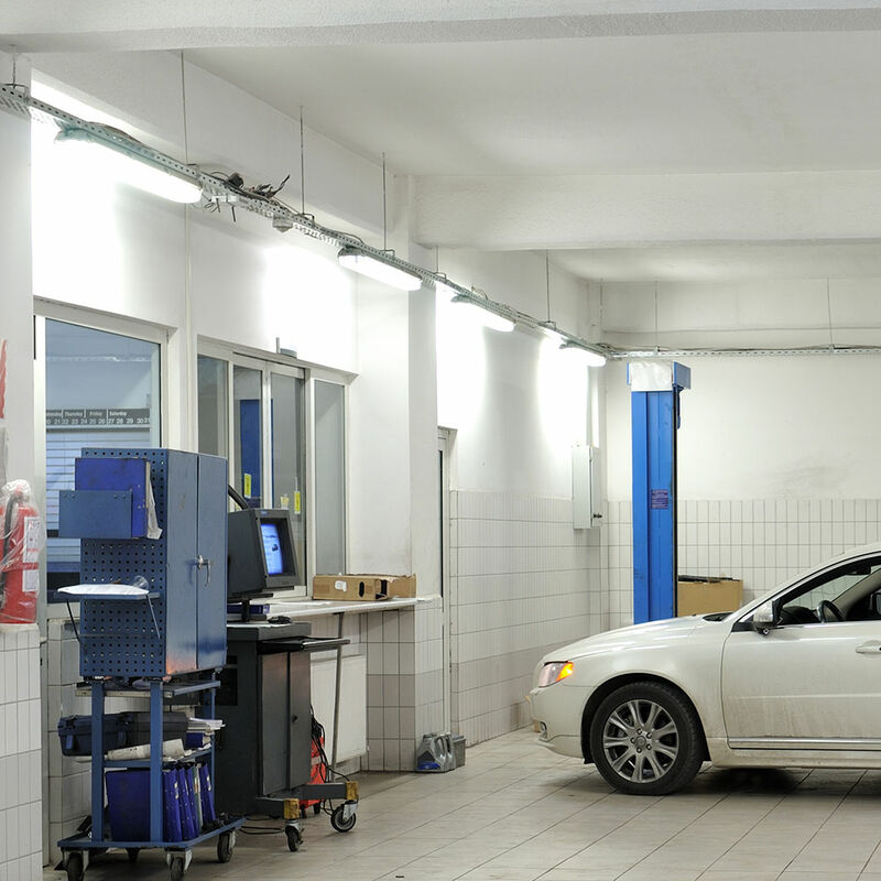 foto del prodotto etc shop 4x led luci diffusore magazzini sale industriali lampade a soffitto garage officina tubi stanza umida
