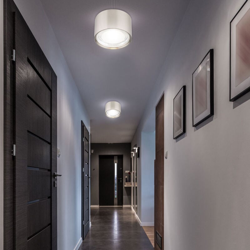 foto del prodotto etc shop faretto a soffitto a led a plafone luce argento soggiorno sala da pranzo illuminazione faretto da cucina