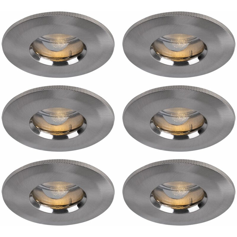 foto del prodotto etc shop faretto da incasso a led a soffitto in alluminio lampada da incasso set di faretti da incasso tondi per corridoio, ferro zincato