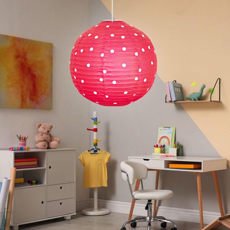 foto del prodotto etc shop lampada a sospensione a soffitto di design, lampada a sospensione a sfera per l illuminazione della camera dei bambini punteggiata di