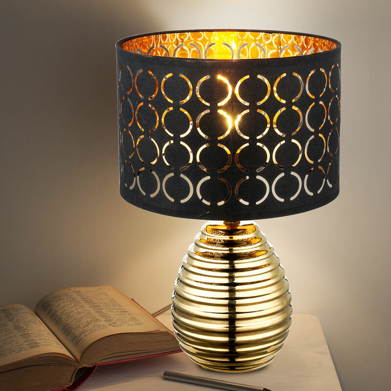 foto del prodotto etc shop lampada da scrivania di design per la camera da letto, luce notturna, lampada da lettura in un set che include lampadine a led