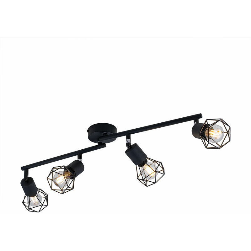 foto del prodotto etc shop lampada da soffitto dimmerabile lampada spot a gabbia regolabile telecomando in un set comprensivo di lampade led rgb