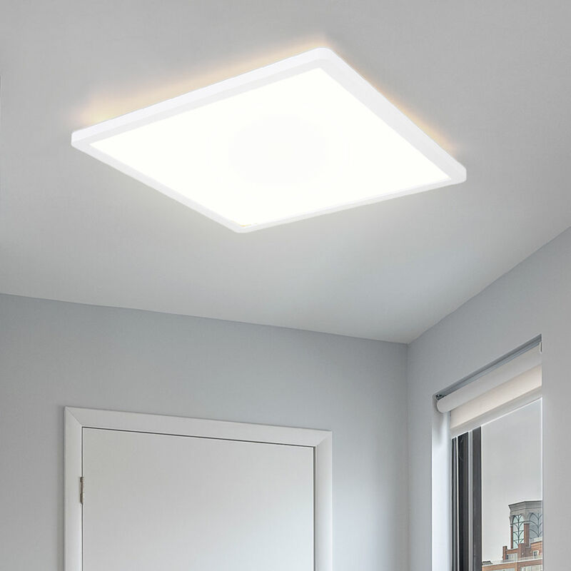 foto del prodotto etc shop lampada da soffitto lampada da soffitto retroilluminazione lampada soggiorno, plastica bianco opalino, funzione memory, led 24w 2300lm