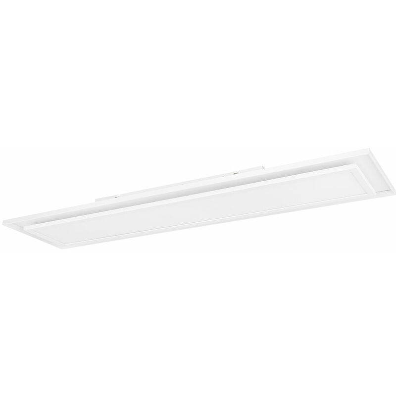 foto del prodotto etc shop pannello da soffitto a led plafoniera cambiacolore con telecomando pannello da superficie, cct, led rgb 24w 1460lm 2700 6500k, l 85 cm
