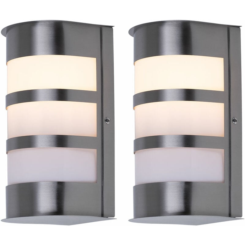 foto del prodotto etc shop set di 2 lampade per facciate con luce per porte di casa che cambiano colore nel set, comprese le lampadine a led rgb