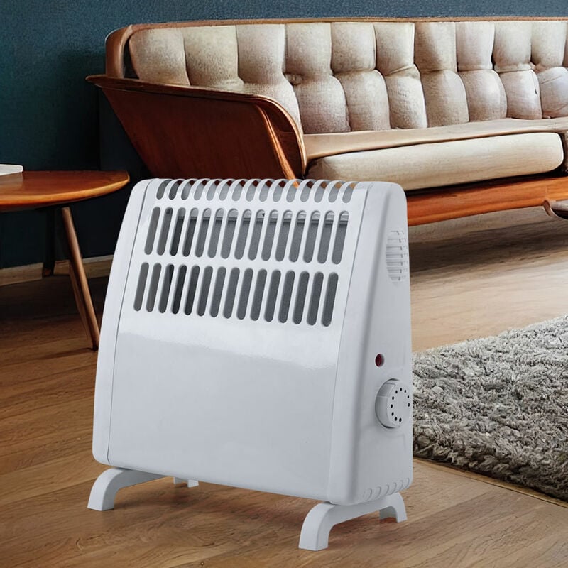 foto del prodotto etc-shop - termoventilatore elettrico antigelo termostato riscaldamento elettrico regolabile riscaldamento a convezione, bianco, 450 watt, lxaxp