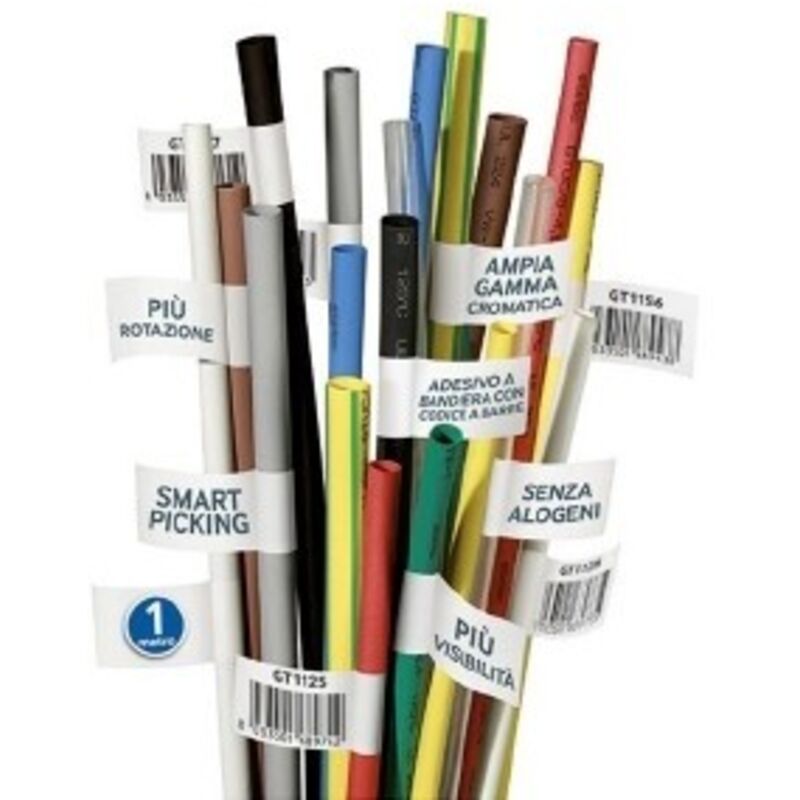 foto del prodotto etelec - guaina termorestringente rossa 1m gtuc b-4.8 2.4-rd cod. gt1118