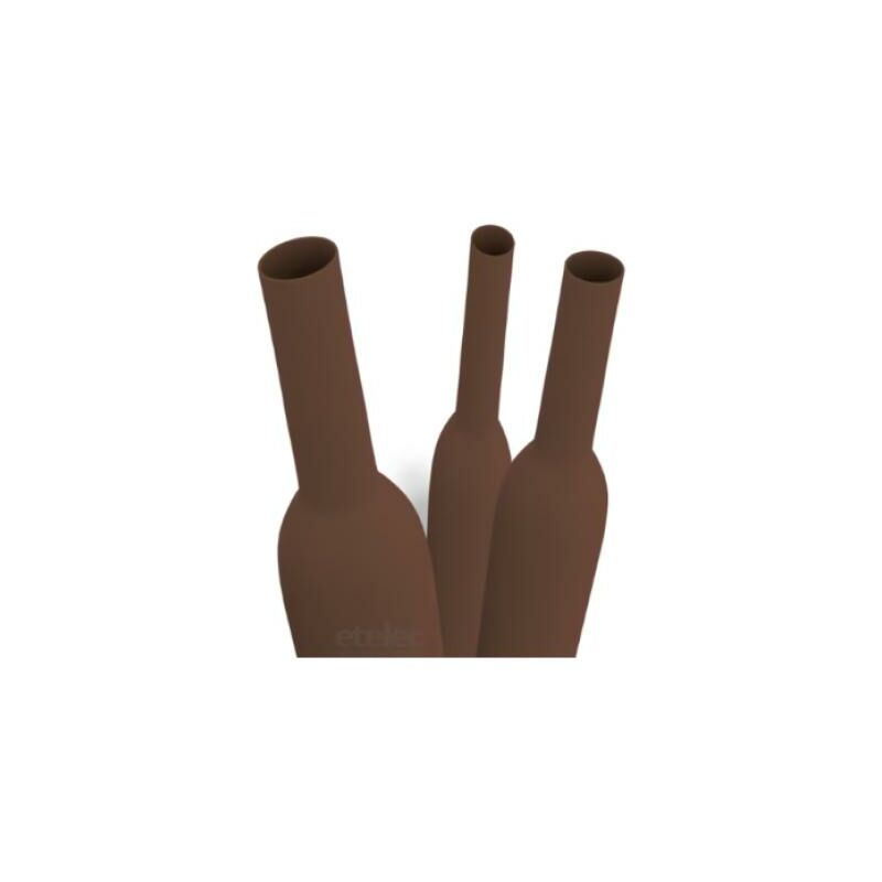 foto del prodotto etelec - guaina termorestringente tubings 1 m marrone - gt1186