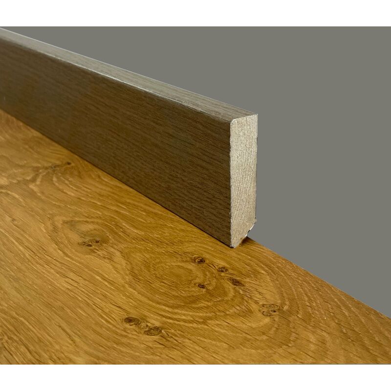 foto del prodotto eternal parquet - 1,29ml mega stock al metro battiscopa taglio quadro in fibra di legno 60x15 noce medio