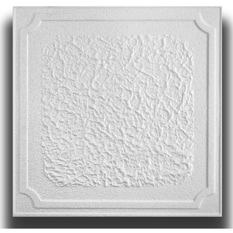 foto del prodotto eternal parquet 10 o 20mq 40 oppure 80 pezzi di pannello decorativo a soffitto in polistirene compatto 50x50cm spess. 1cm faro pacco da 10