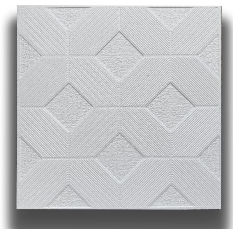 foto del prodotto eternal parquet 10 o 20mq 40 oppure 80 pezzi di pannello decorativo a soffitto in polistirene compatto 50x50cm spess. 1cm lagos pacco da 10
