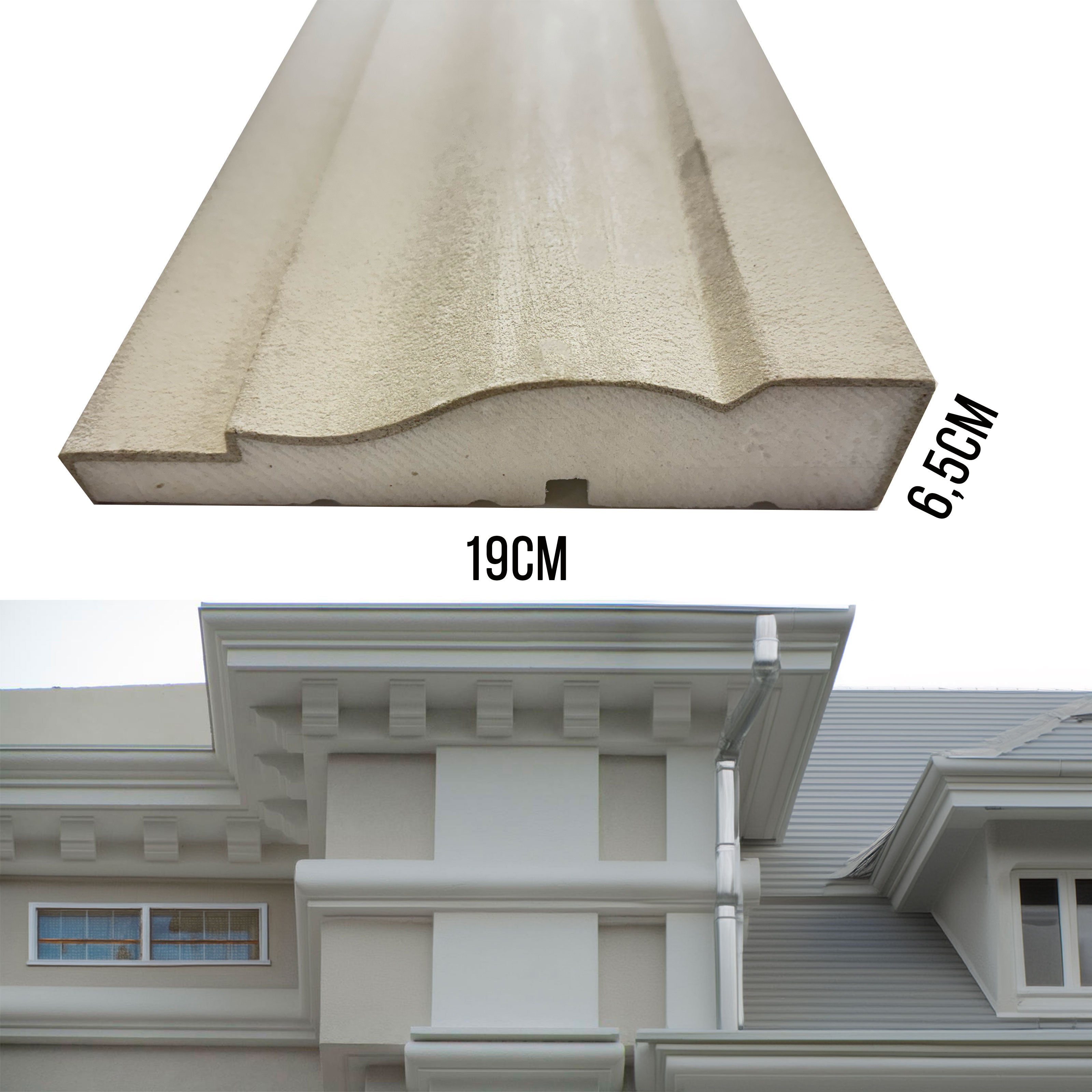 foto del prodotto eternal parquet 16,99ml stock . pacco da 14ml di cornice decorativa in xps resinata per esterno 19x6,5x200cm pd136