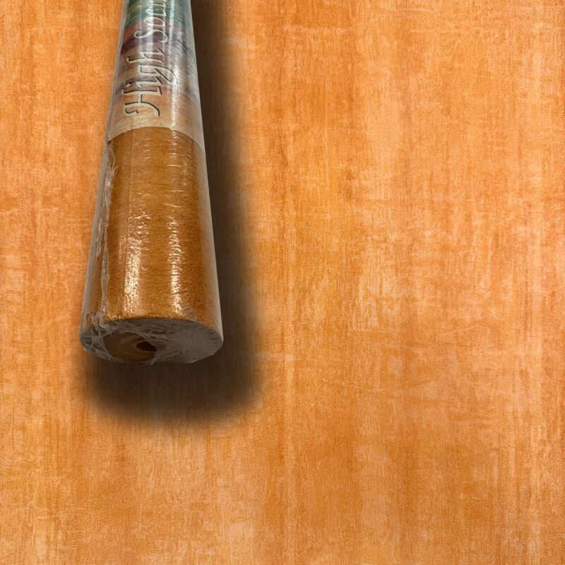 foto del prodotto eternal parquet super stock 0,56 al mq rotolo da 5,2mq 10x0,52mt di carta da parati vinilica top quality lavabile terre arancio