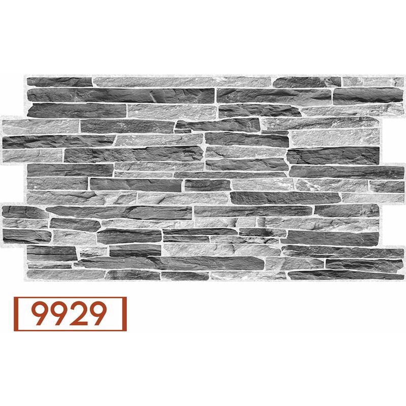 foto del prodotto eternalparquet pannelli 3d rivestimento a parete in pvc effetto pietra, mosaico, legno realistici e isolanti. 9929 mis.980x500mm 