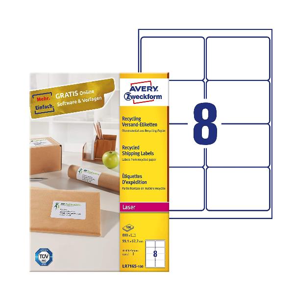 foto del prodotto etich carta ric 99 1x67 7mm lr100ff
