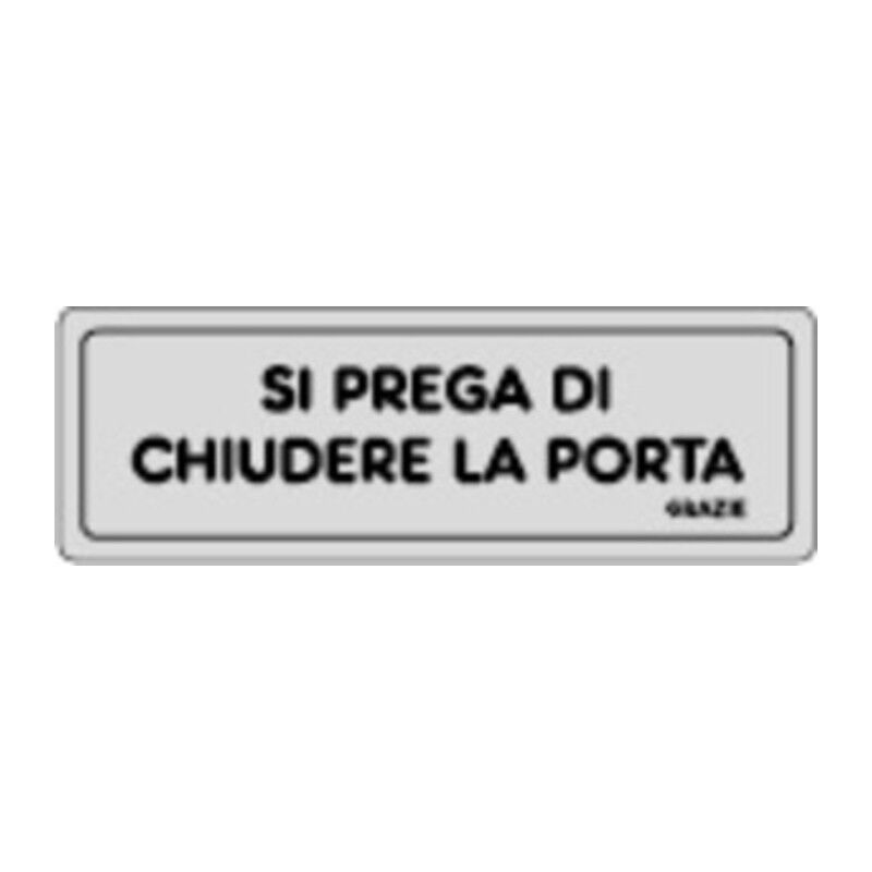 foto del prodotto etichetta adesiva 150x50 si prega chiudere porta. prezzo per 1 pezzo.