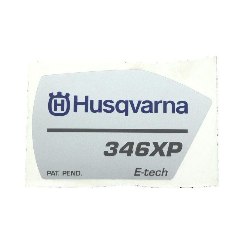 foto del prodotto etichetta avviamento 346xp 544973602 originale husqvarna