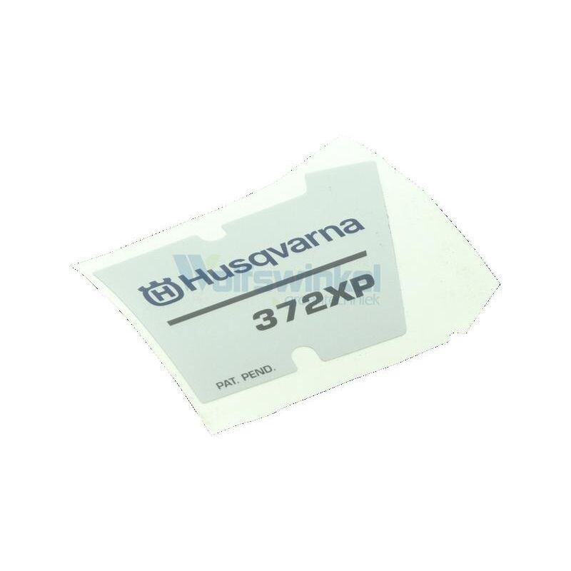 foto del prodotto etichetta per 372 537230201 originale husqvarna