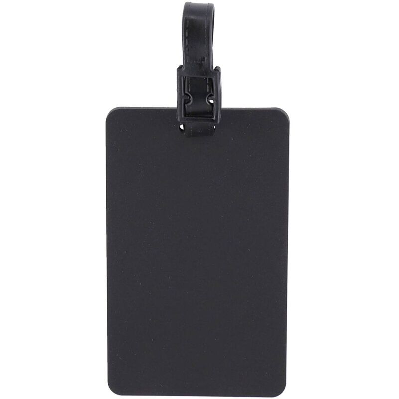 foto del prodotto etichetta per bagagli da viaggio in pvc nero tendance