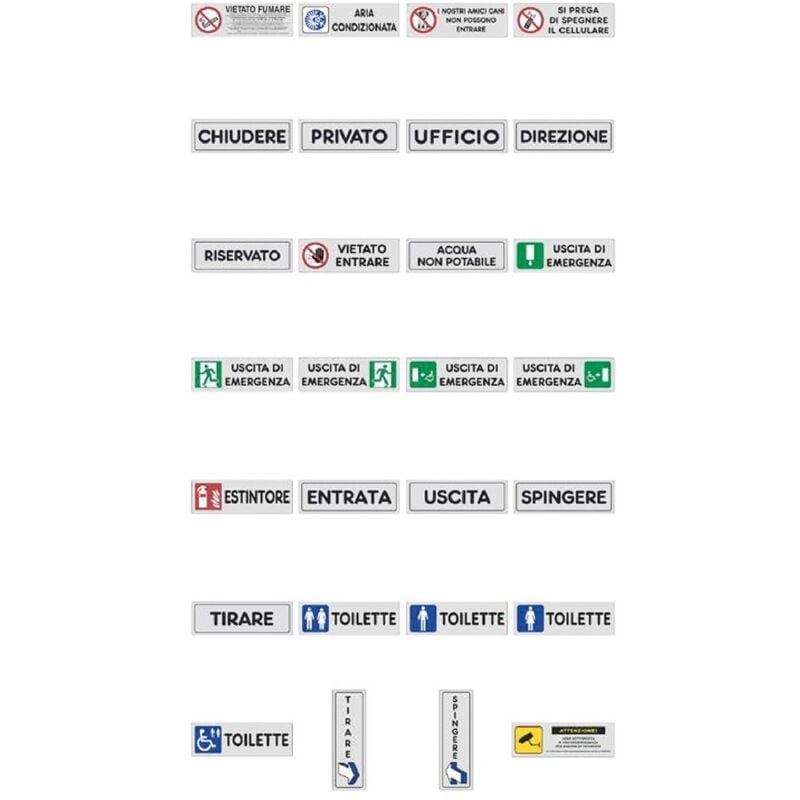 foto del prodotto etichetta segnaletica wc