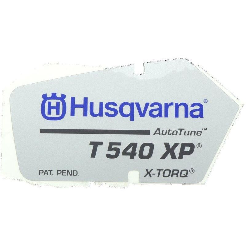 foto del prodotto etichetta t540xp 506941901 originale husqvarna