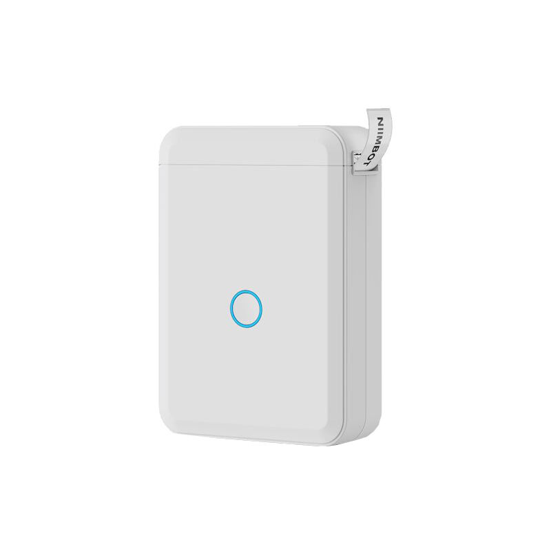 foto del prodotto etichettatrice d110 con 1 rotolo di etichette, stampante portatile per etichette autoadesive, mini stampante per casa, ufficio e scuola
