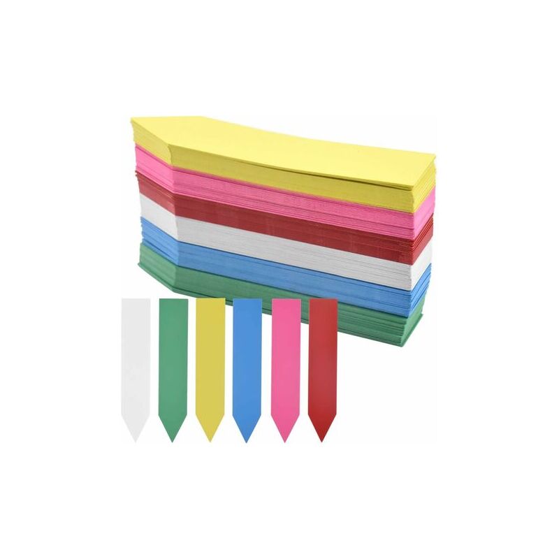 foto del prodotto etichette per piante aiperq 120 pezzi 10 x 2 cm, etichette da giardinaggio in plastica, etichette da giardino impermeabili, marcatori impermeabili