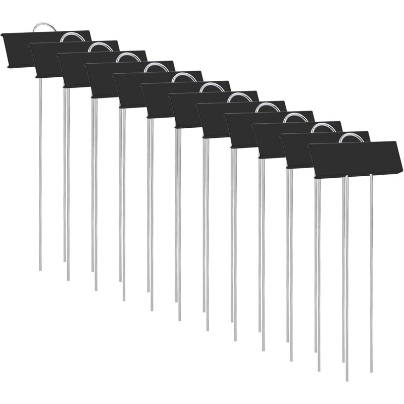 foto del prodotto etichette per piante, marcatori per piante, 12 pezzi etichette da giardino in metallo antiruggine resistenti, etichette per orto, marcatori per