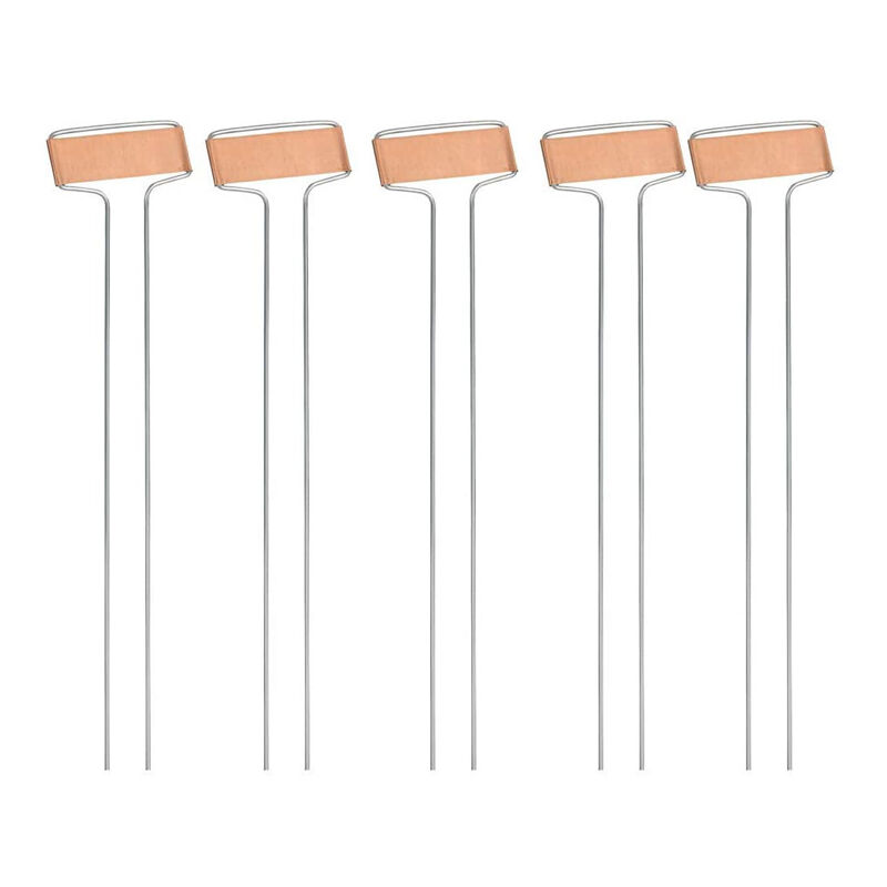immagine 0 del prodotto etichette per piante, set da 10 pezzi, 6,5 x 25,5 cm, etichette in metallo e rame, etichette per piante, forniture per giardinaggio, fiori, accessori