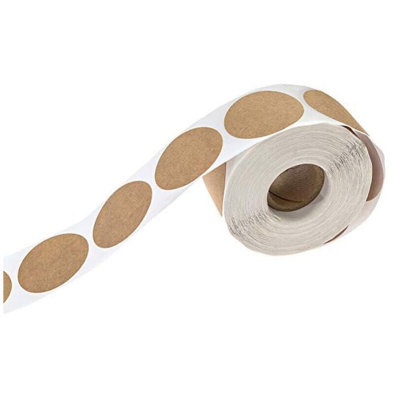 foto del prodotto etichette solubili per barattoli 500 etichette kraft etichette solubili per alimenti per contenitori autoadesivi