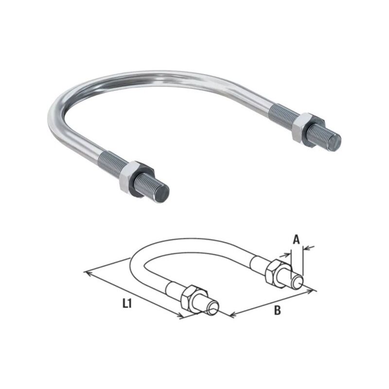 foto del prodotto etr 40 49 collare u bolt con filettatura metrica 11 2 00024421