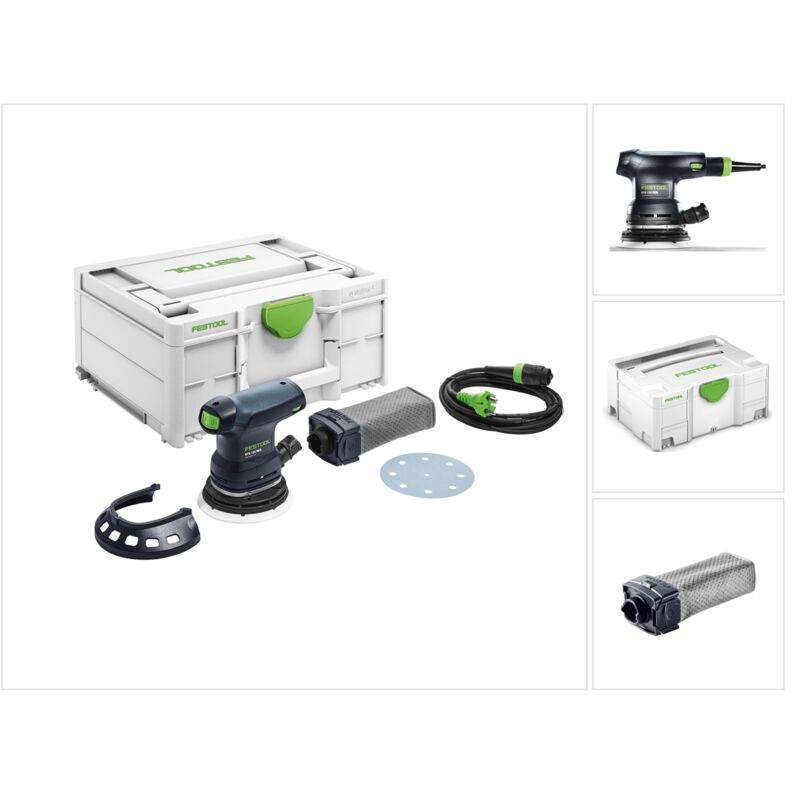 foto del prodotto ets 125 req plus levigatrice eccentrica 125 mm, 2 mm 250 w systainer accessori 574636 sacchetto per la polvere festool