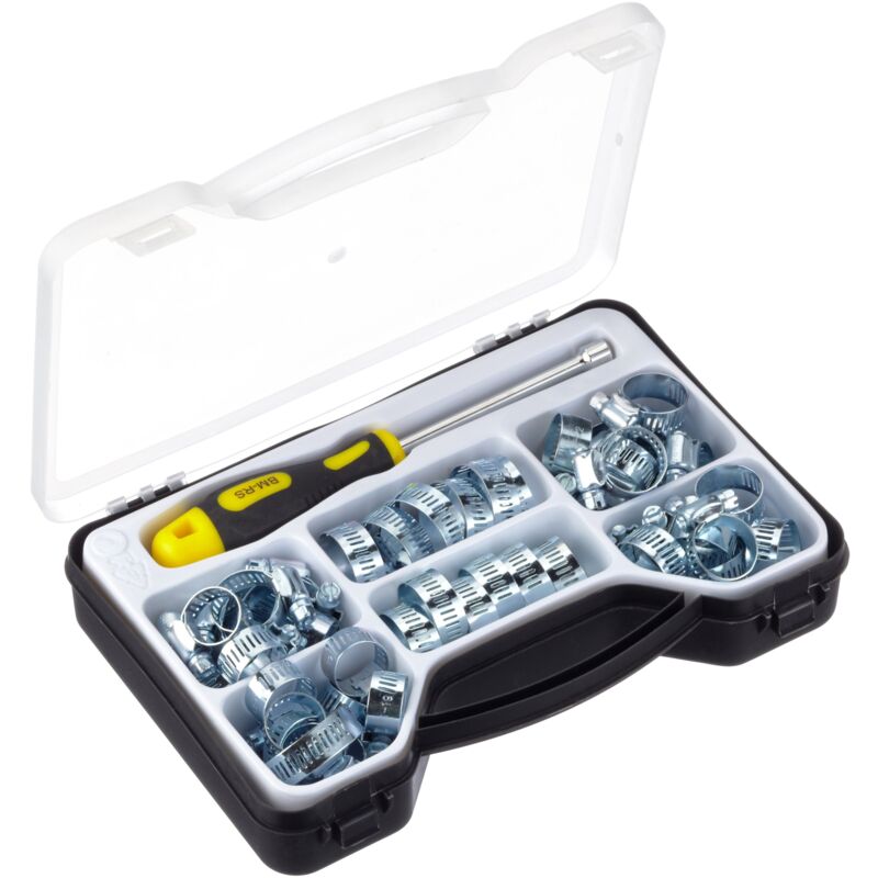 foto del prodotto ett mannesmann m60046 estuche con abrazaderas surtidas 50 unidades 