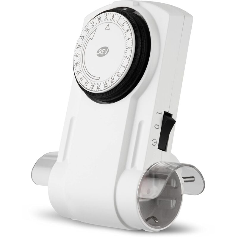 foto del prodotto ett rev mecanical timer 2 fold white