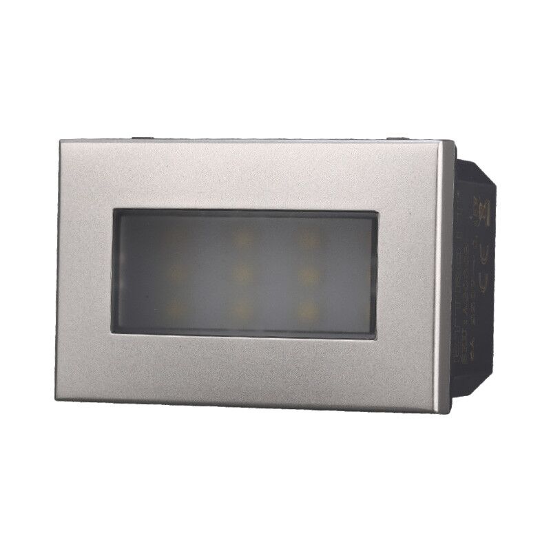 foto del prodotto ettroit ag0303 lampada led segnapasso 3p 220v grigio 6000k compatibile con bticino axolute