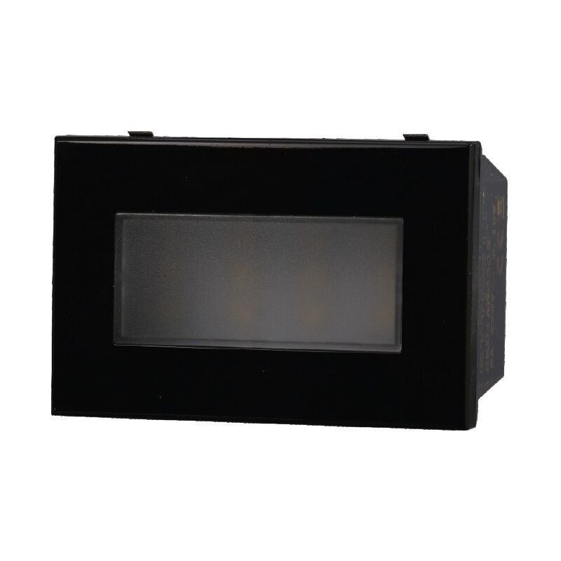 foto del prodotto ettroit an0303 lampada led segnapasso 3p 220v nero 6000k compatibile con bticino axolute