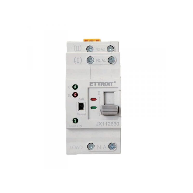 foto del prodotto ettroit ats commutatore di trasferimento automatico fotovoltaico 2p 2m doppio alimentazione 63a ac 230v ip20 iec60947 6 1