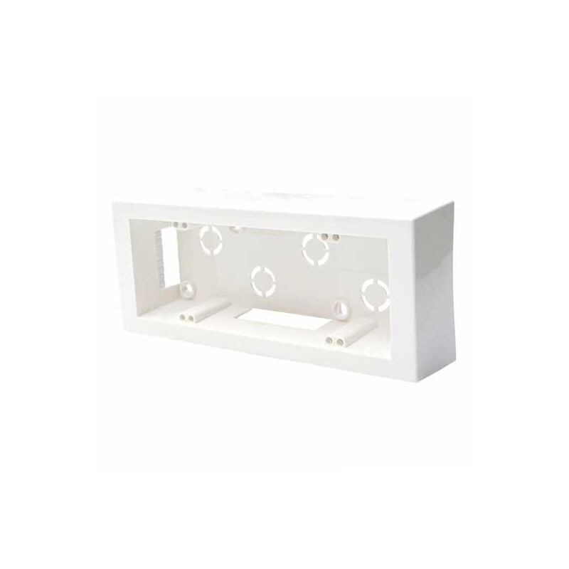 foto del prodotto ettroit cassetta da parete modulare 506 monoblocco 6 posti montaggio esterno universale colore bianco ip40 mt3606
