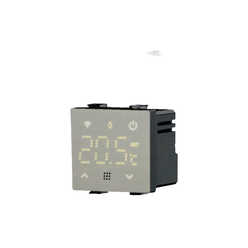 foto del prodotto ettroit cronotermostato programmabile termostato 230v da incasso display touch compatibile con vimar plana
