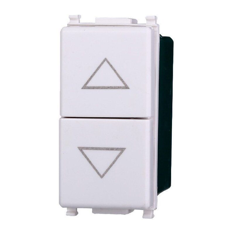 foto del prodotto ettroit ev1204 interruttore doppio interbloccato saliscendi 10a colore bianco compatibile con vimar plana
