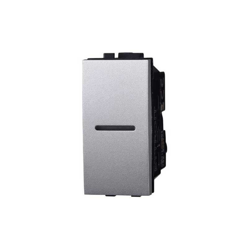 foto del prodotto ettroit interruttore assiale unipolare 1p 16a compatibile bticino livinglight colore bianco